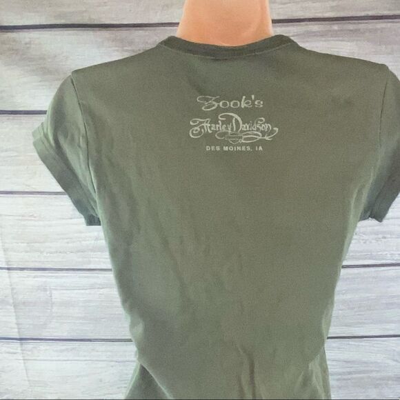 Ladies used size Med Harley Davidson shirt sleeve tee with slight defects - Picture 4 of 13